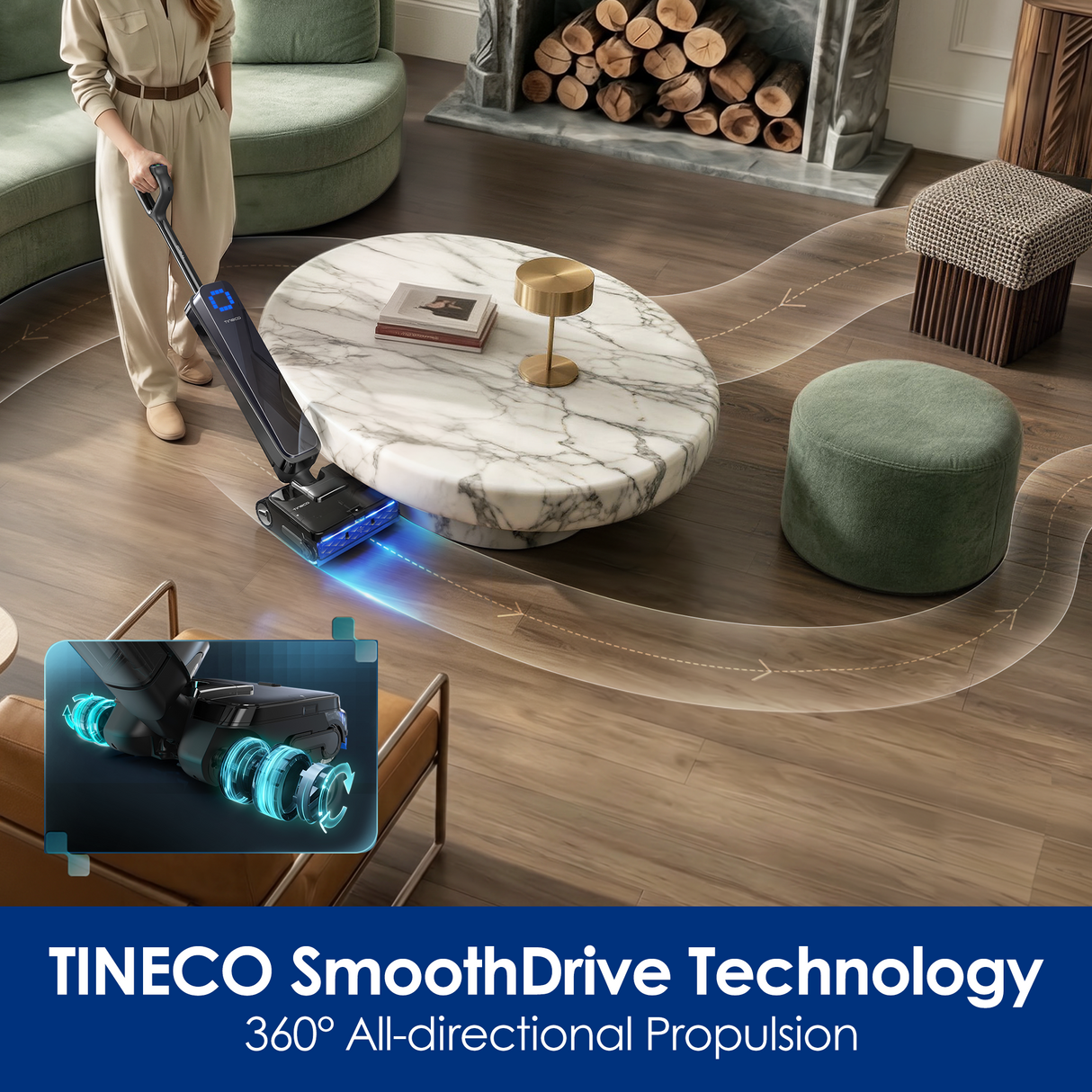 Tineco FLOOR ONE STATION S9 Scientist Pro Wet Dry Vacuum Cleaner