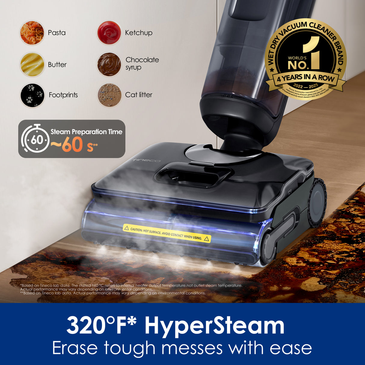 Tineco FLOOR ONE S7 Stretch Steam intelligent wet and dry vacuum cleaner