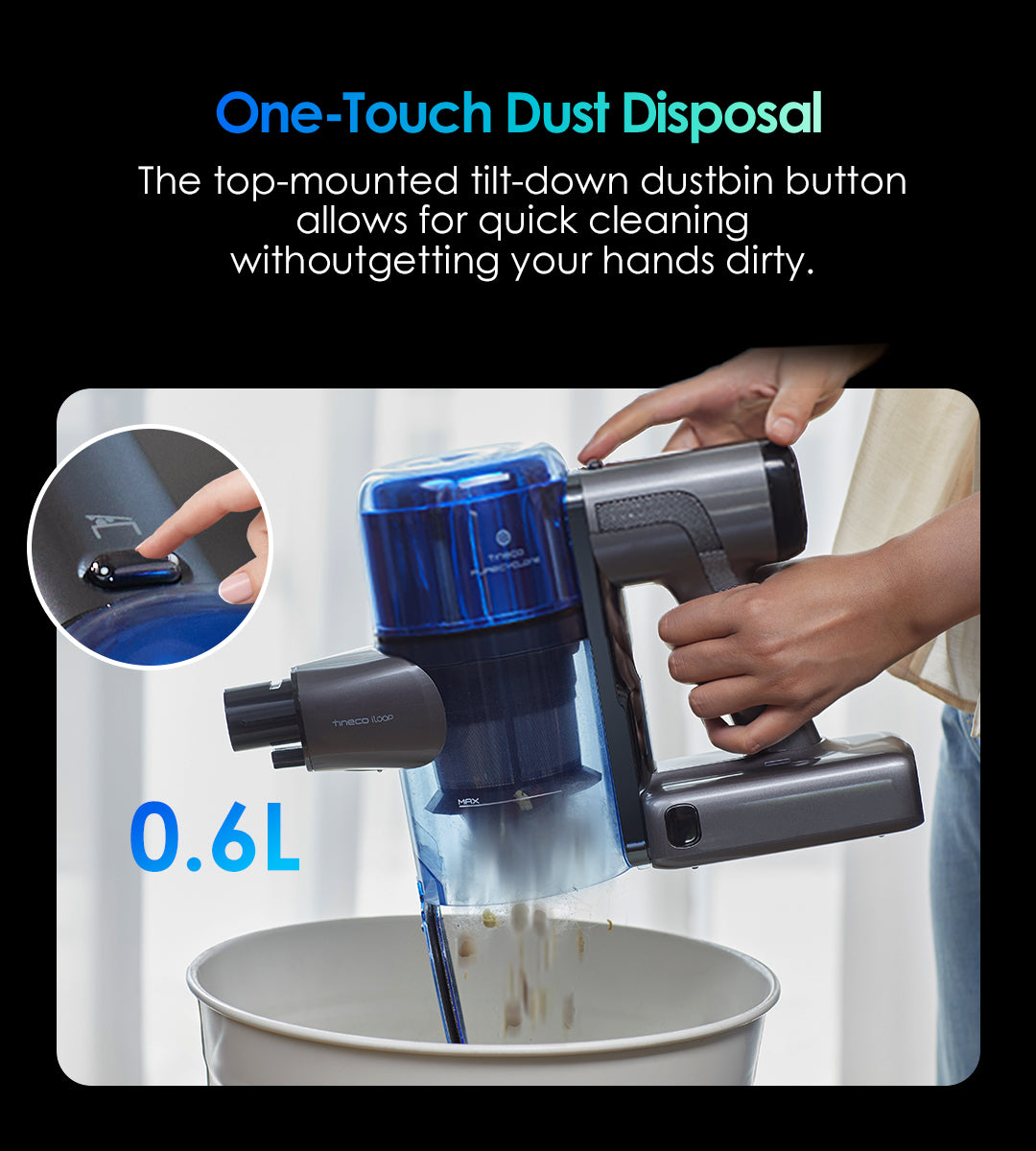 Tineco PURE ONE S70 Pro Cordless Vacuum cleaner, best vacuum for pet hair, tineco vacuum, handheld vacuum, best cordless vacuum for pet hair