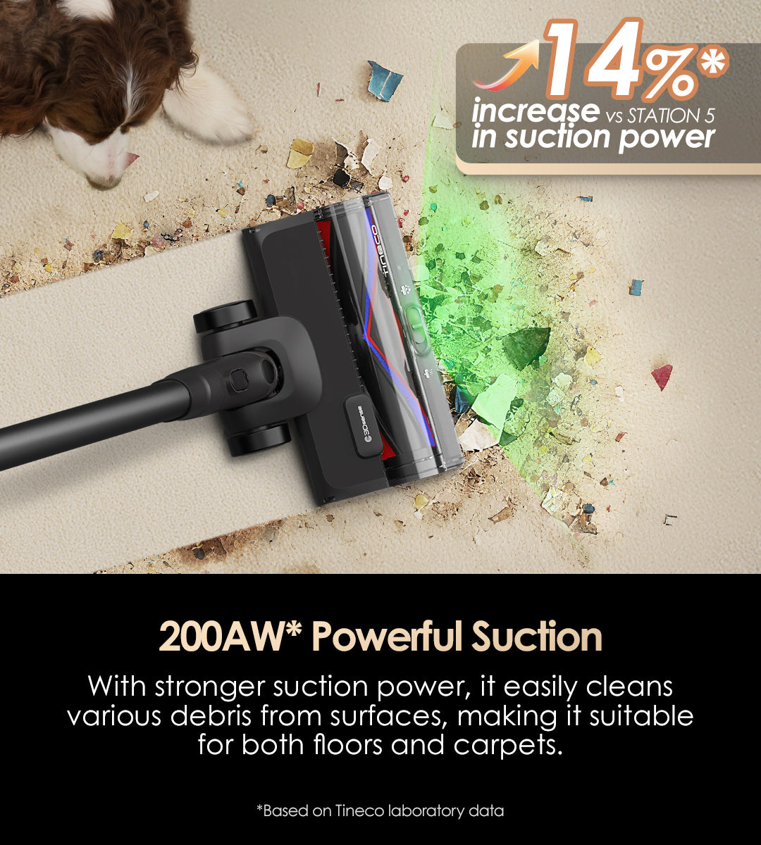 200AW* Powerful Suction
With stronger suction power, it easily cleans various debris from surfaces, making it suitable for both floors and carpets.