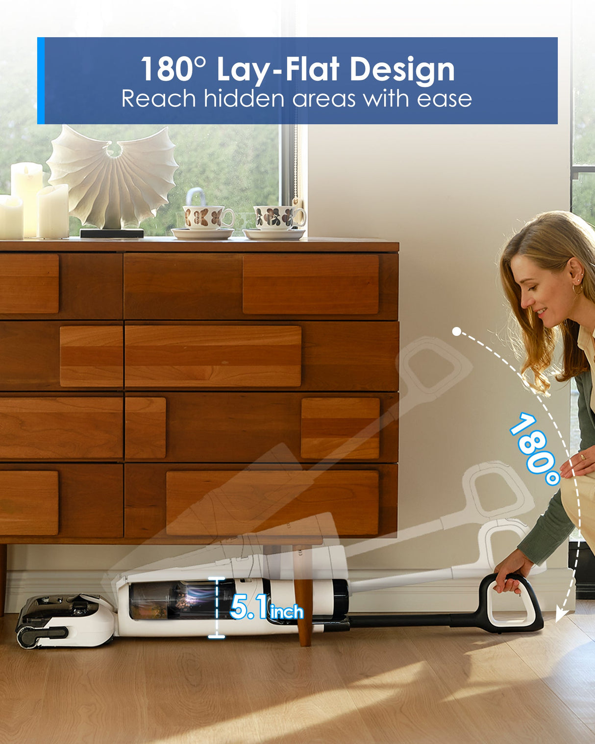 Tineco FLOOR ONE S6 Stretch Lite Wet Dry Vacuum Cleaner
