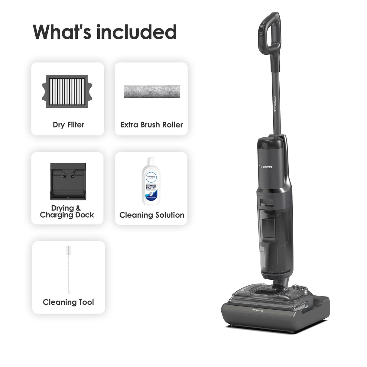 Tineco FLOOR ONE S7 Stretch Ultra Cordless Wet Dry Vacuum Cleaner