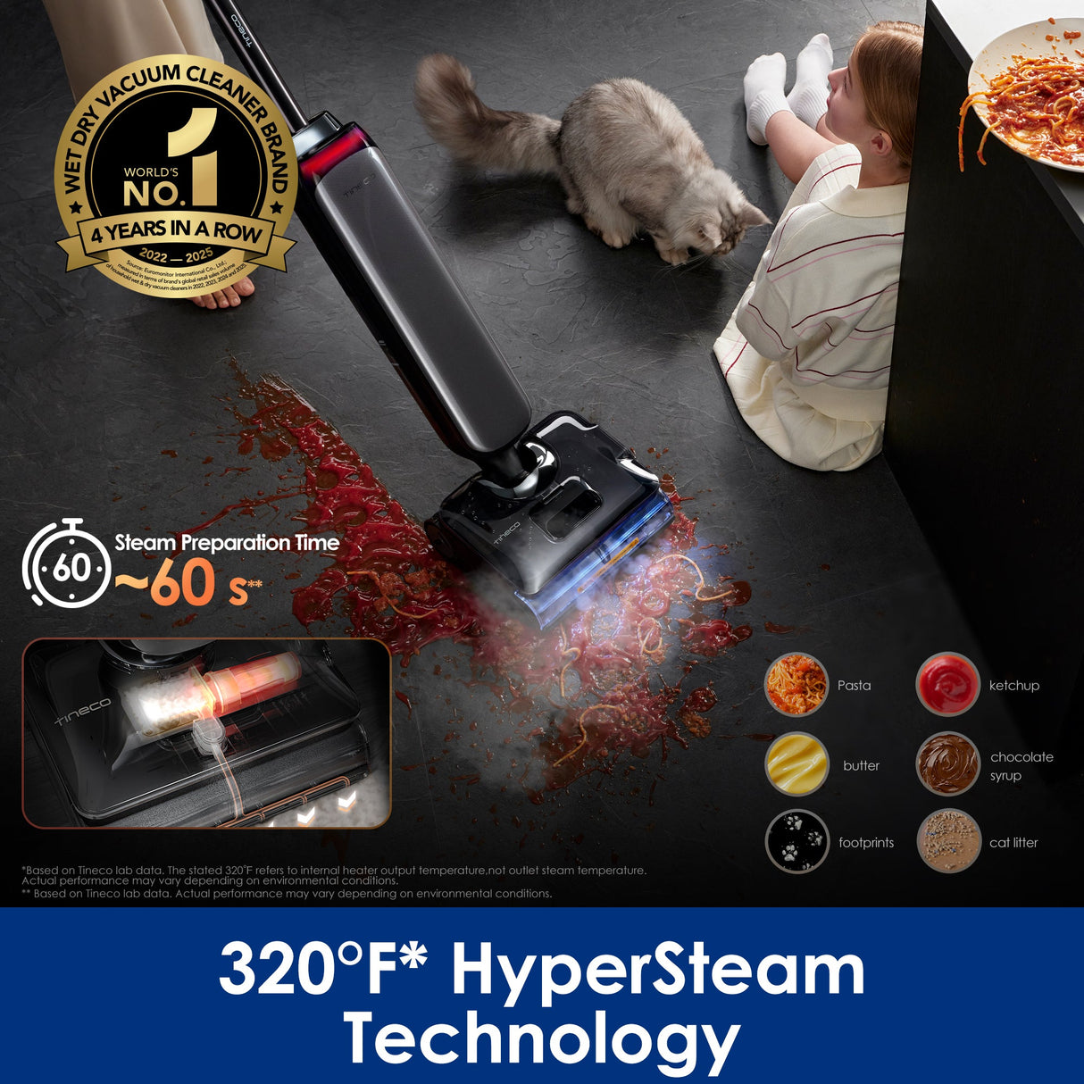 Tineco FLOOR ONE S9 Artist Steam Wet Dry Vacuum Cleaner