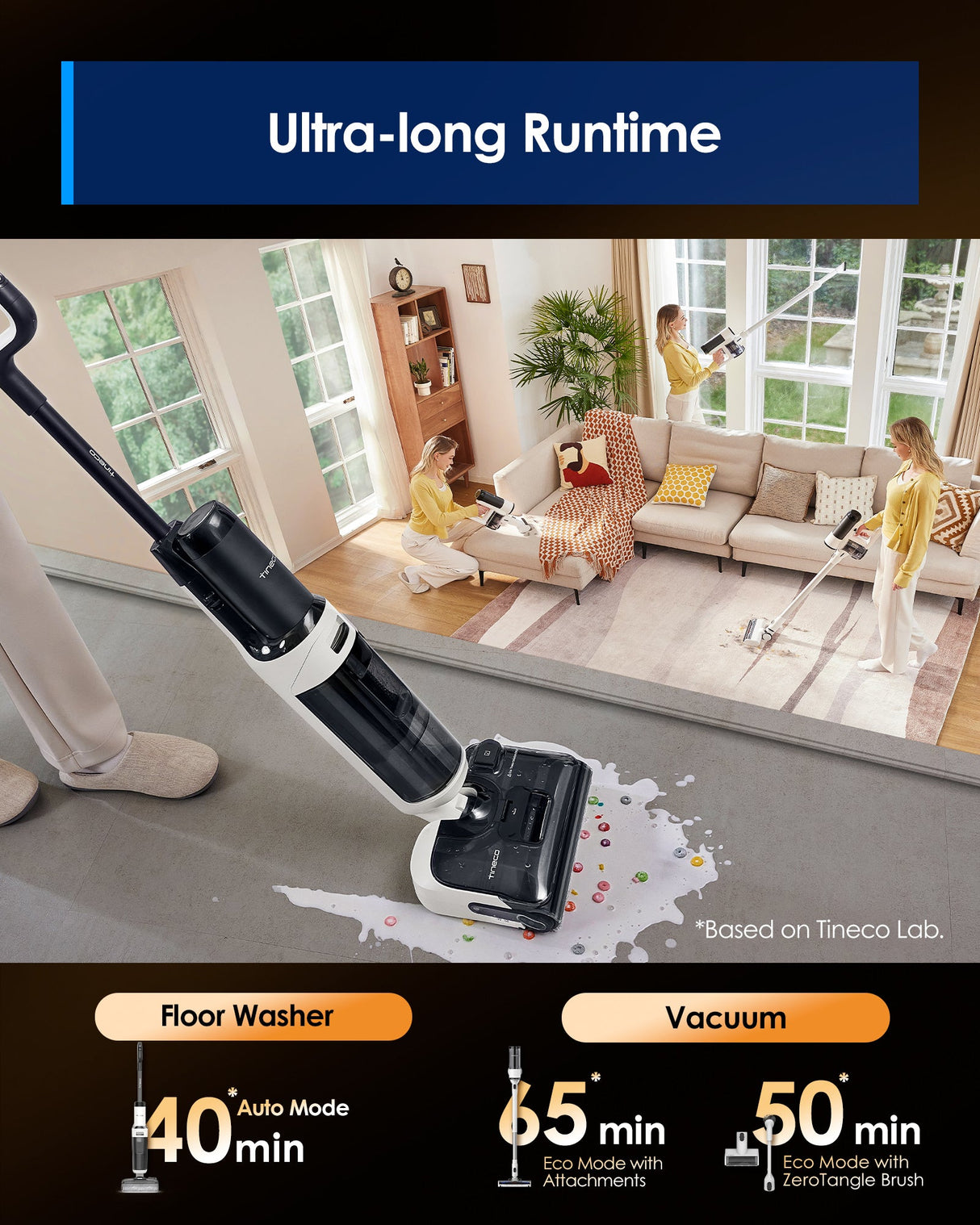 Tineco FLOOR ONE SWITCH S6 Stretch Wet Dry Vacuum Cleaner, best cordless vacuum, best vacuum cleaner, best vacuum for pet hair, handheld vacuum
best cordless vacuum for pet hair