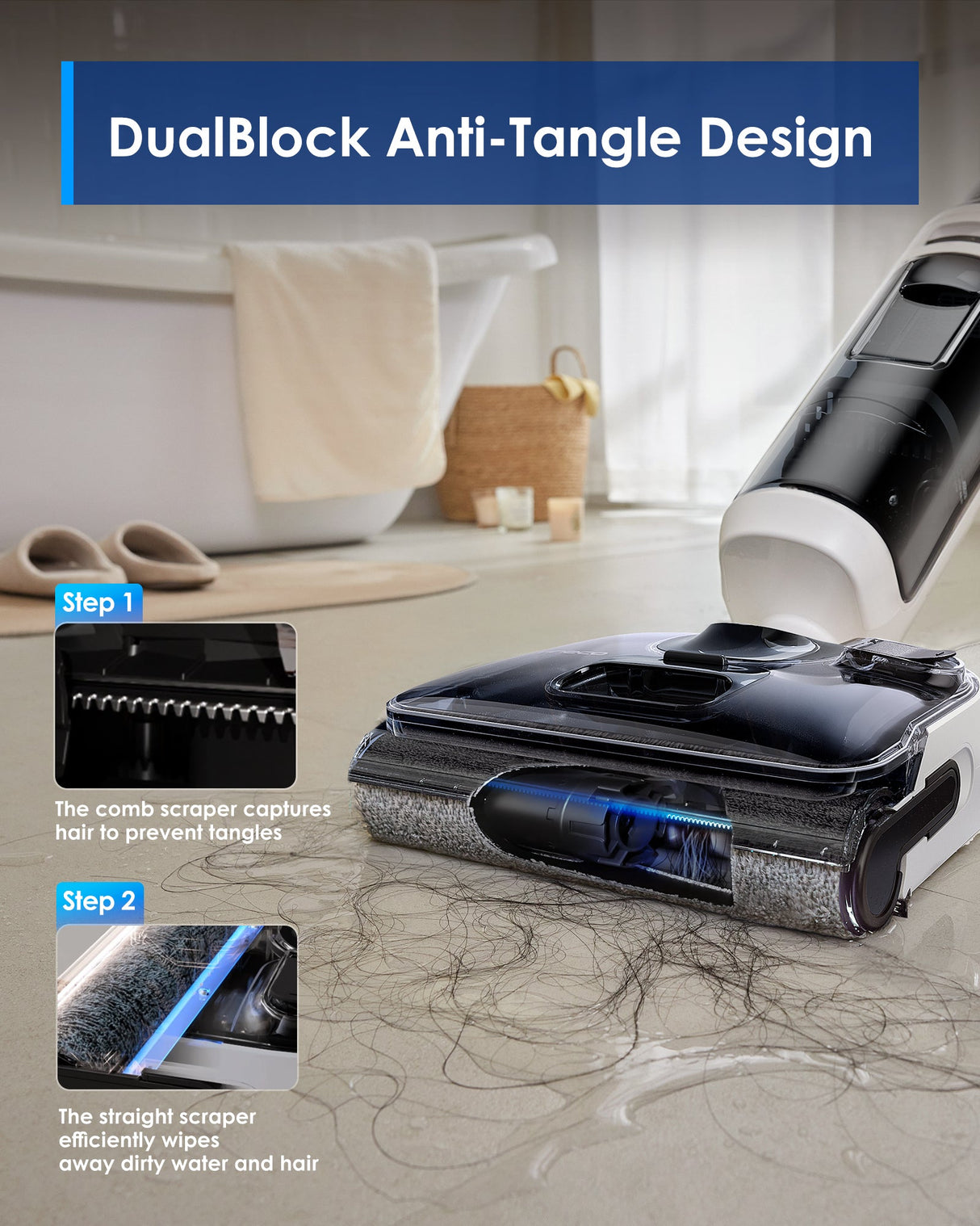 Tineco FLOOR ONE SWITCH S6 Stretch Wet Dry Vacuum Cleaner, best cordless vacuum, best vacuum cleaner, best vacuum for pet hair, handheld vacuum
best cordless vacuum for pet hair