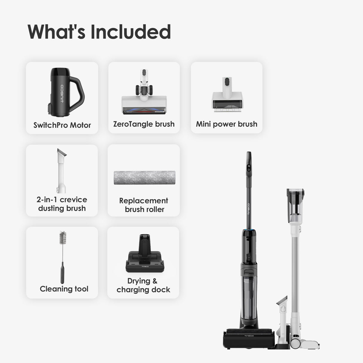 Tineco Floor ONE SWITCH S6 Wet Dry Vacuum Cleaner, best cordless vacuum, best vacuum cleaner, best vacuum for pet hair, handheld vacuum
best cordless vacuum for pet hair