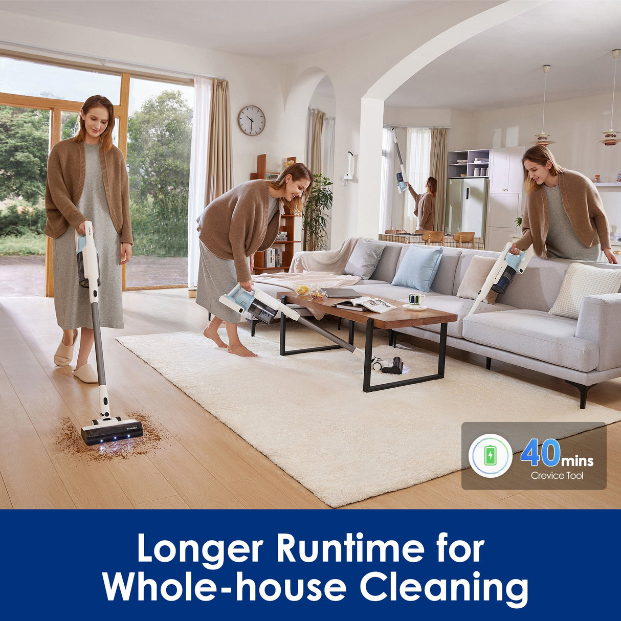 Tineco GO 203 Cordless Stick Vacuum, 40 min Run Time, best cordless vacuum, best vacuum cleanerbest vacuum for pet hair, handheld vacuum, best cordless vacuum for pet hair