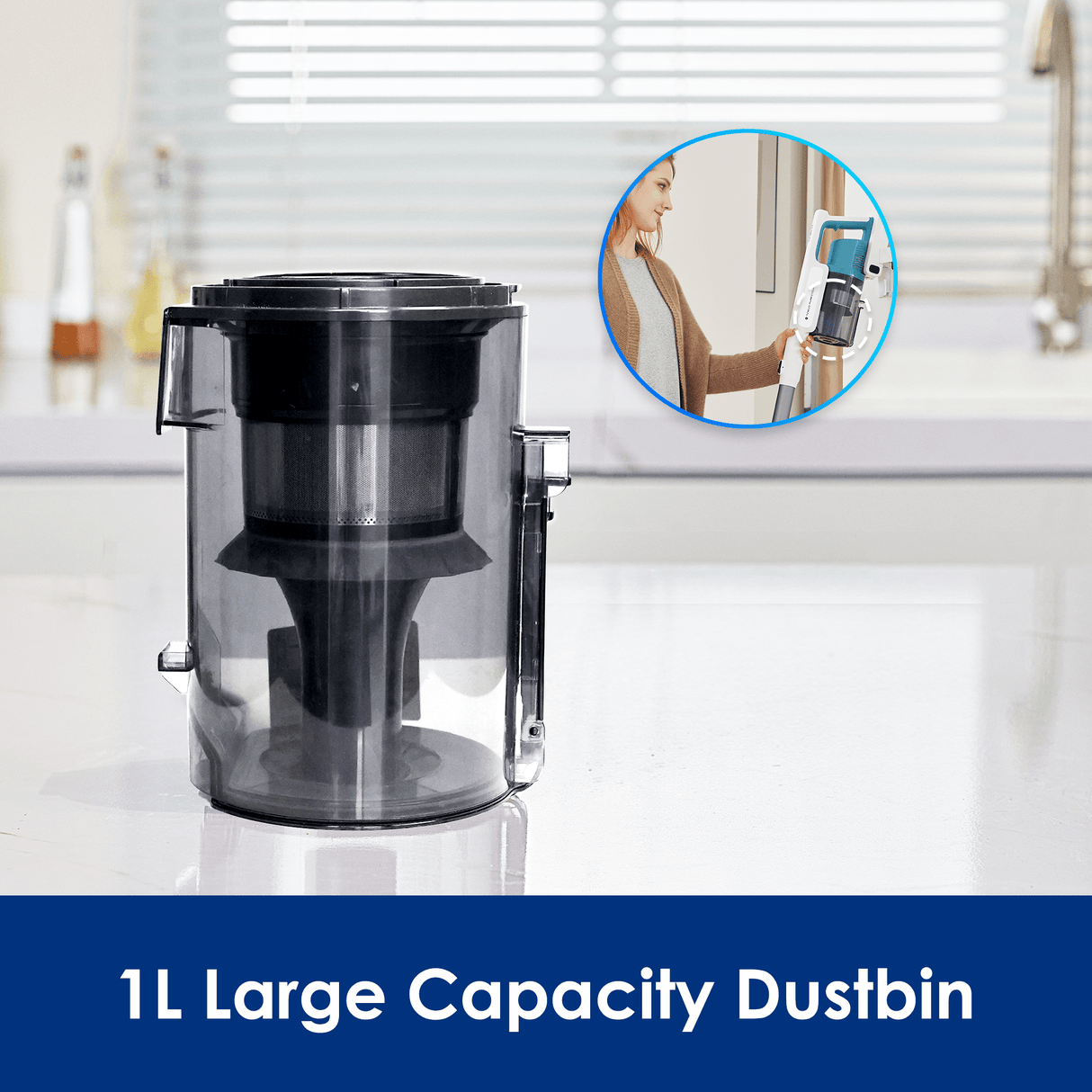 Tineco GO Cordless Stick Vacuum, 40 min Run Time - Teal (GO201), best cordless vacuum, best vacuum cleaner, best vacuum for pet hair, handheld vacuum, best cordless vacuum for pet hair