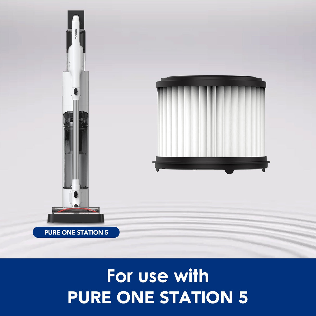 Tineco Pure ONE STATION5 Cordless Vacuum Cleaner Replacement HEPA Filter & Cover Assembly