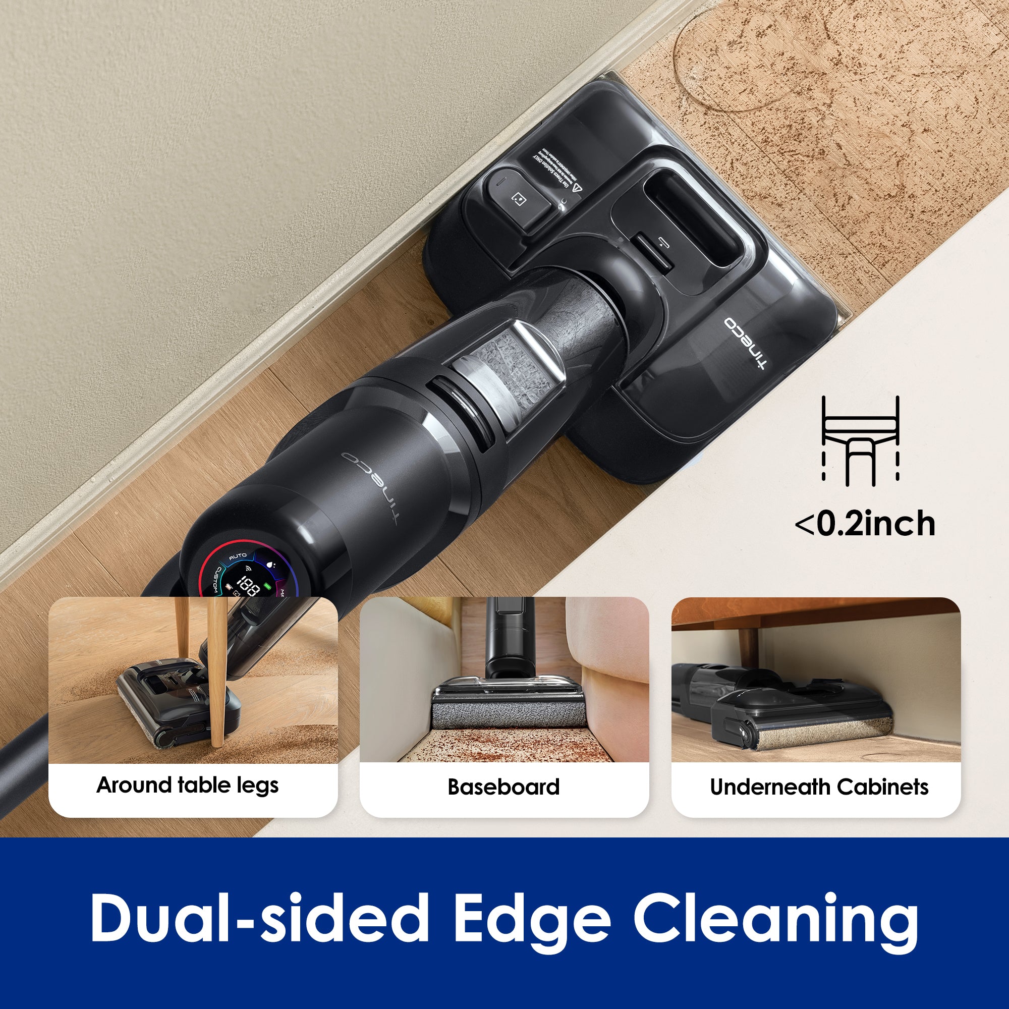 Tineco FLOOR ONE S7 Stretch Ultra Cordless Wet Dry Vacuum Cleaner