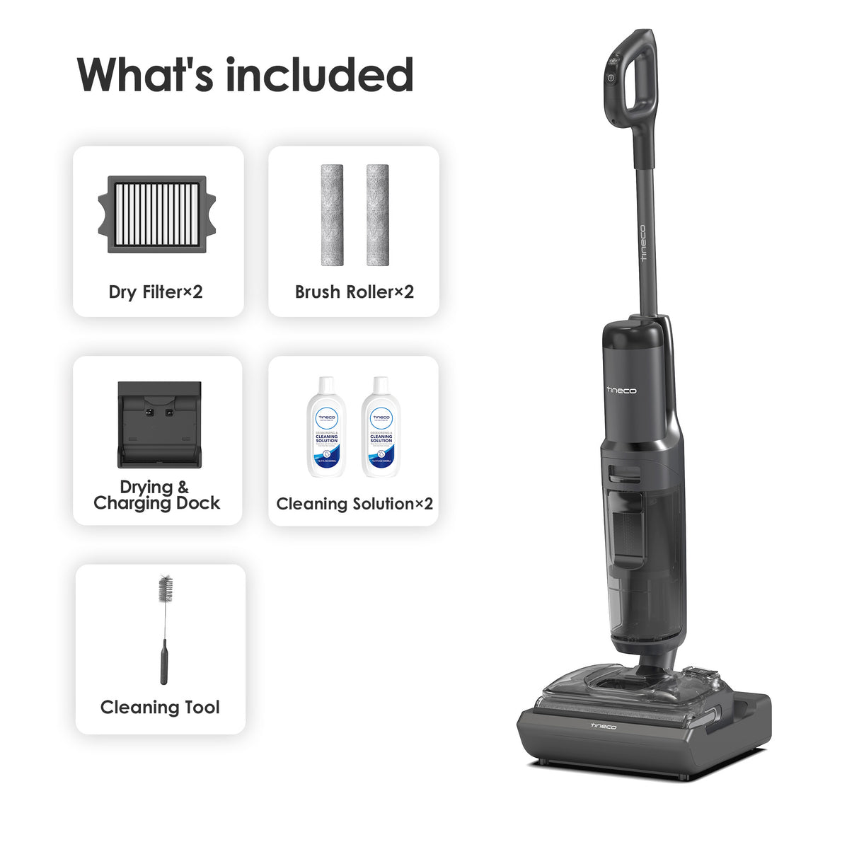 Tineco FLOOR ONE S7 Stretch Ultra Cordless Wet Dry Vacuum Cleaner