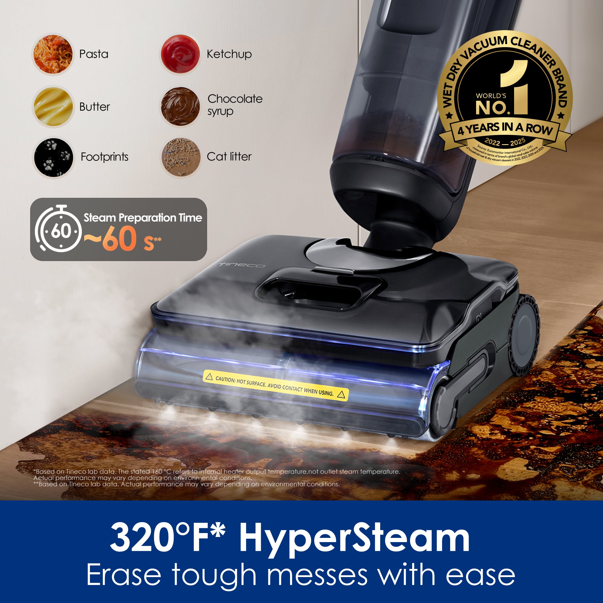 Tineco FLOOR ONE S7 Stretch Steam intelligent wet and dry vacuum cleaner