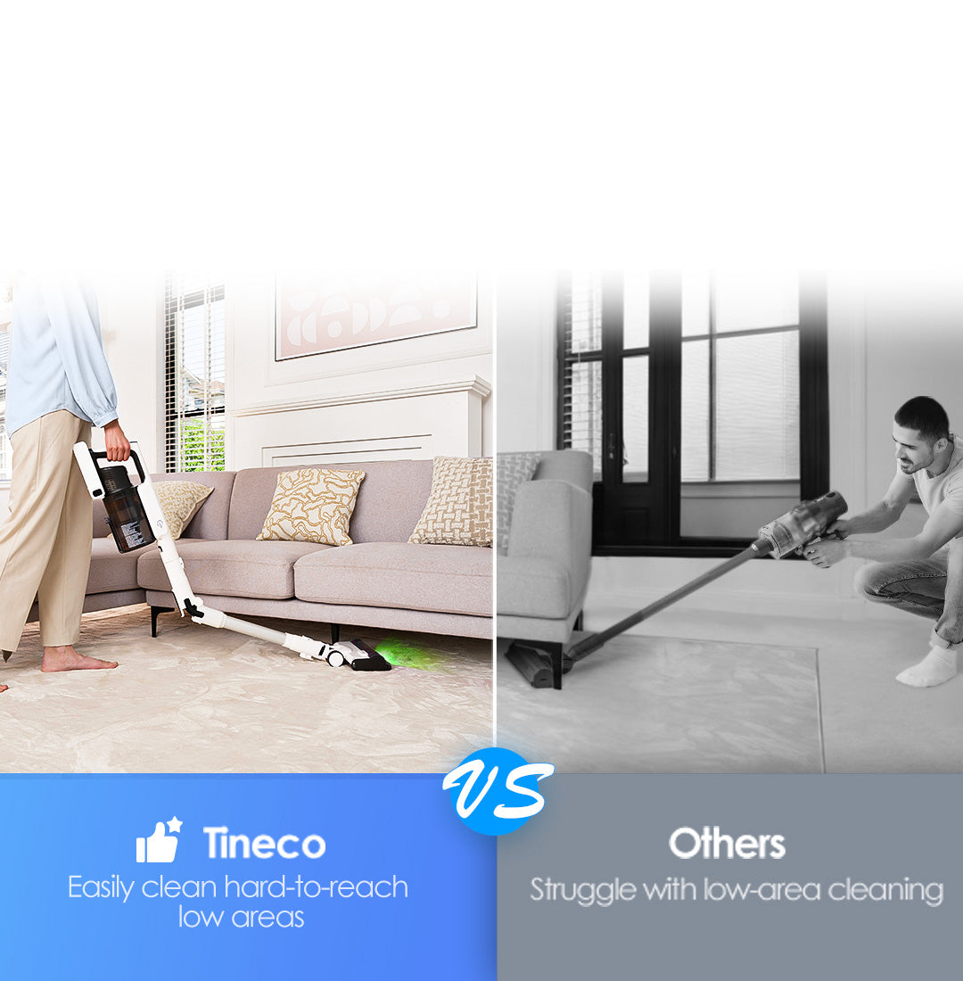 Tineco Pure ONE A50S best Cordless Stick Vacuum Cleaner, 185W power setting, 180 foldable vacuum tube.