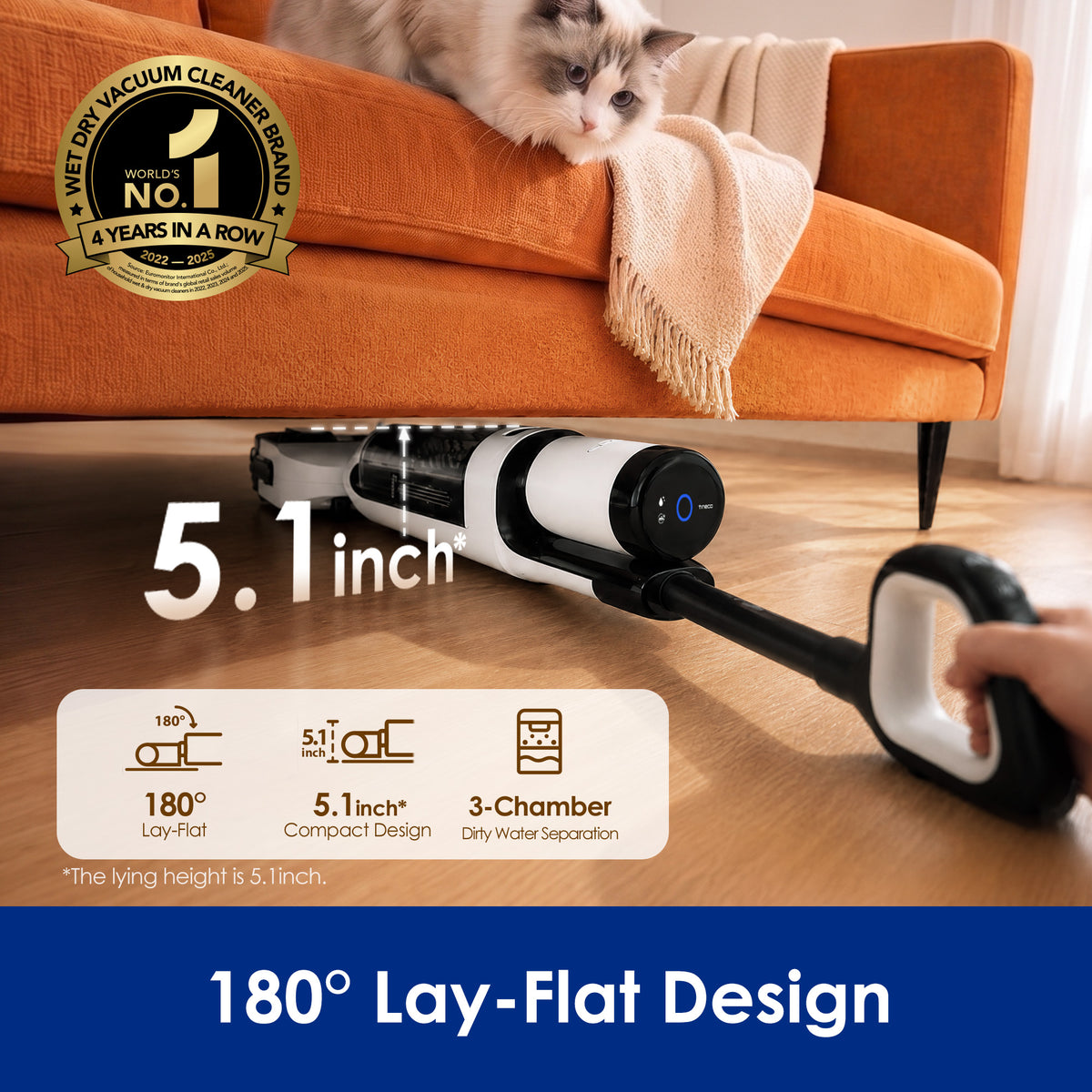 Tineco FLOOR ONE i7 Hotwash Cordless Wet Dry Vacuum Cleaner
