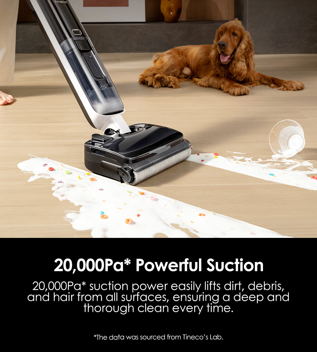 Tineco iLOOP 
Smart Sensor
Adjusts suction power and water flow automatically.
