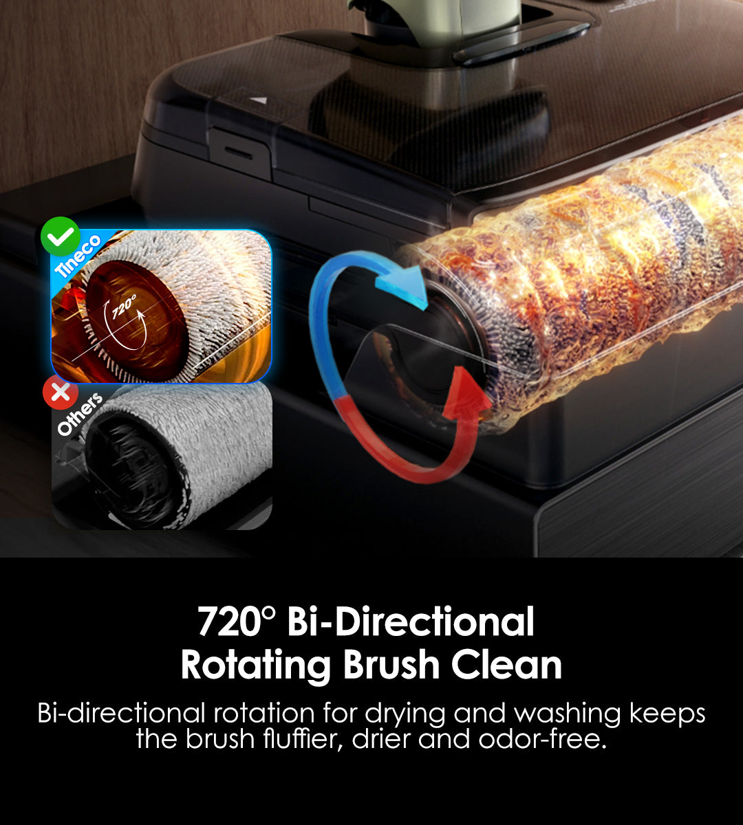 720° Bi-Directional 
Rotating Brush Clean

Bi-directional rotation for drying and washing keeps the brush fluffier, drier and odor-free.
