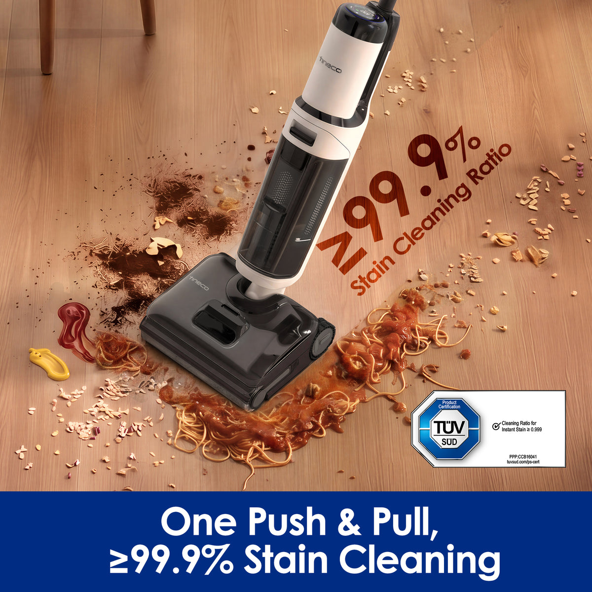 One Push & Pull, ≥99.9% Stain