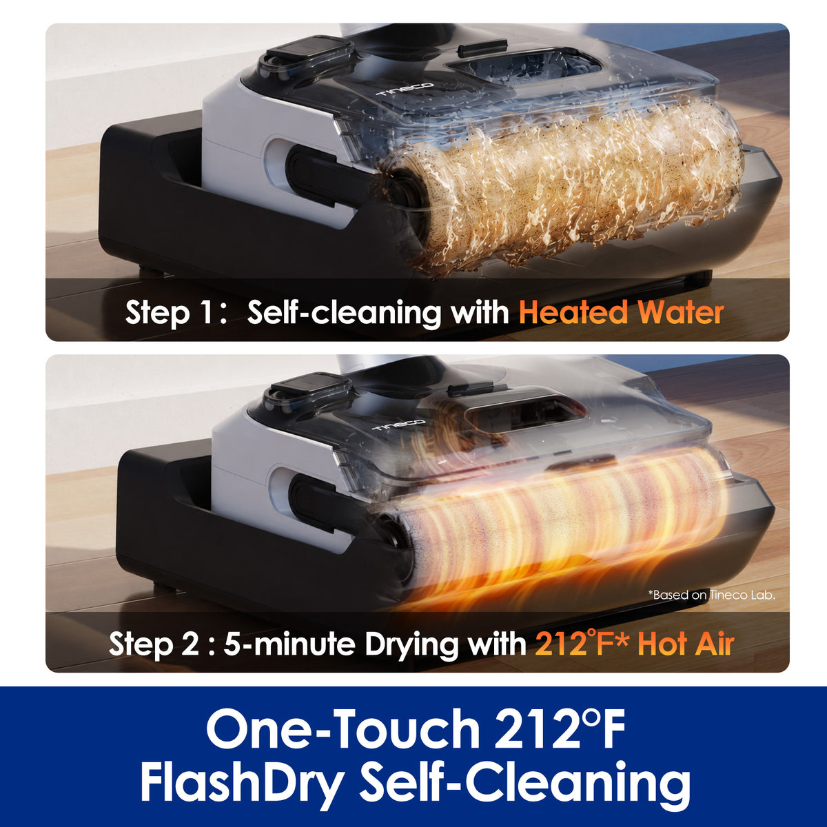 Tineco FLOOR ONE i7 Hotwash Cordless Wet Dry Vacuum Cleaner