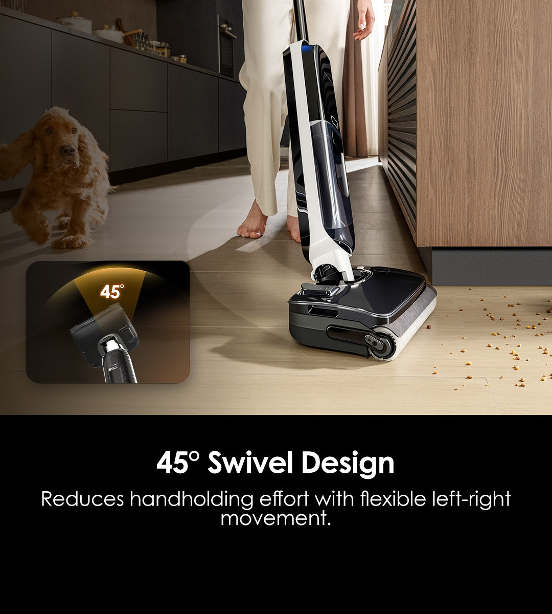 45° Swivel Design
Reduces handholding effort with flexible left-right movement.