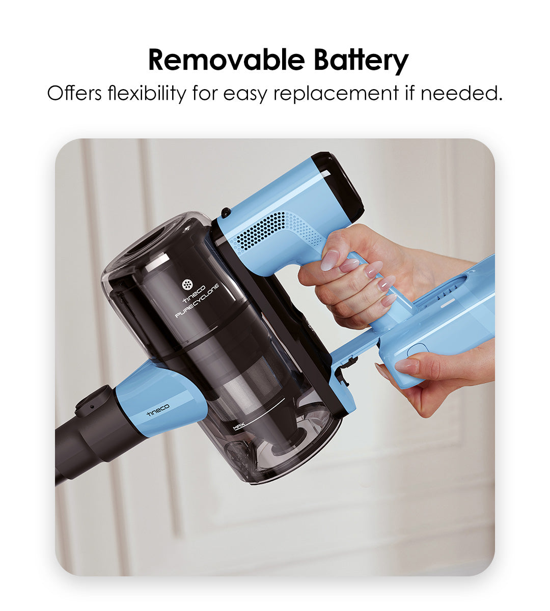 Removable Battery
Offers flexibility for easy replacement if needed.
