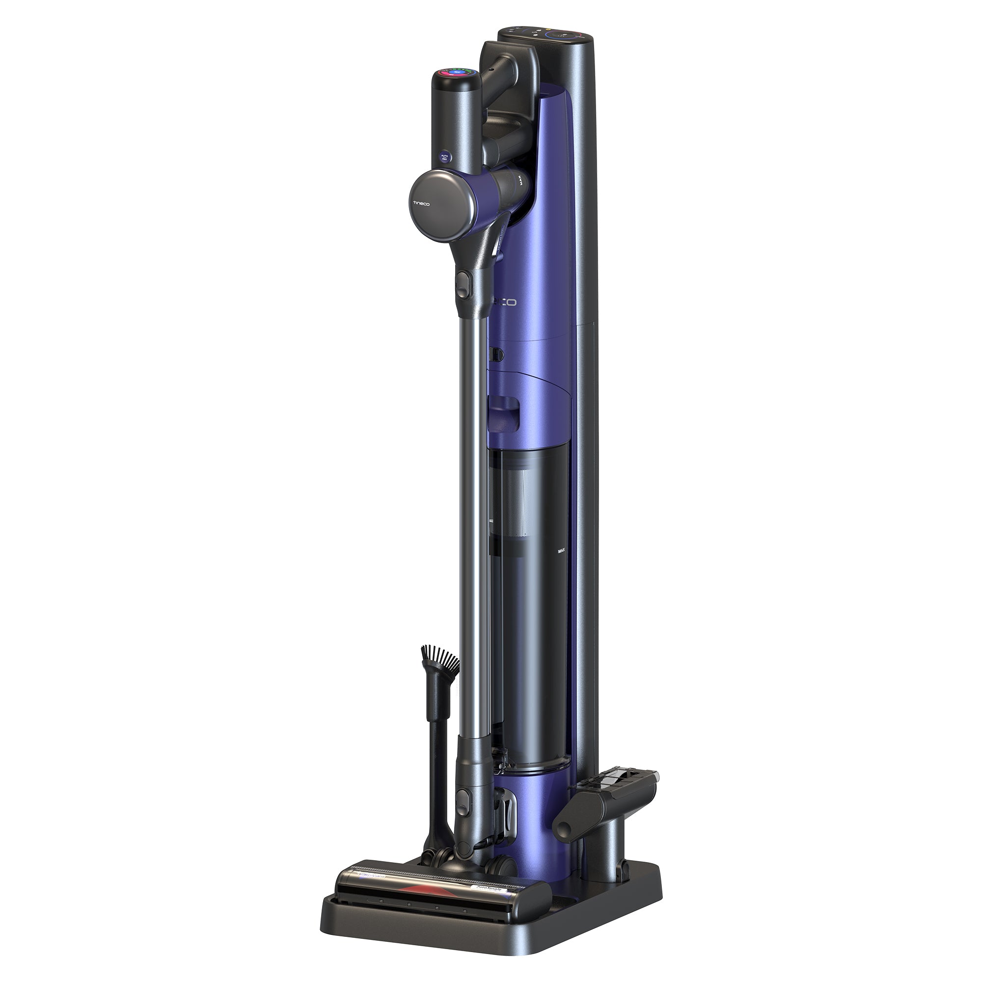 Tineco Pure ONE Station - Aspiradora inalámbrica con base de polvo  automática de 3 L, aspiradora inteligente de succión potente y ligera,  cepillo