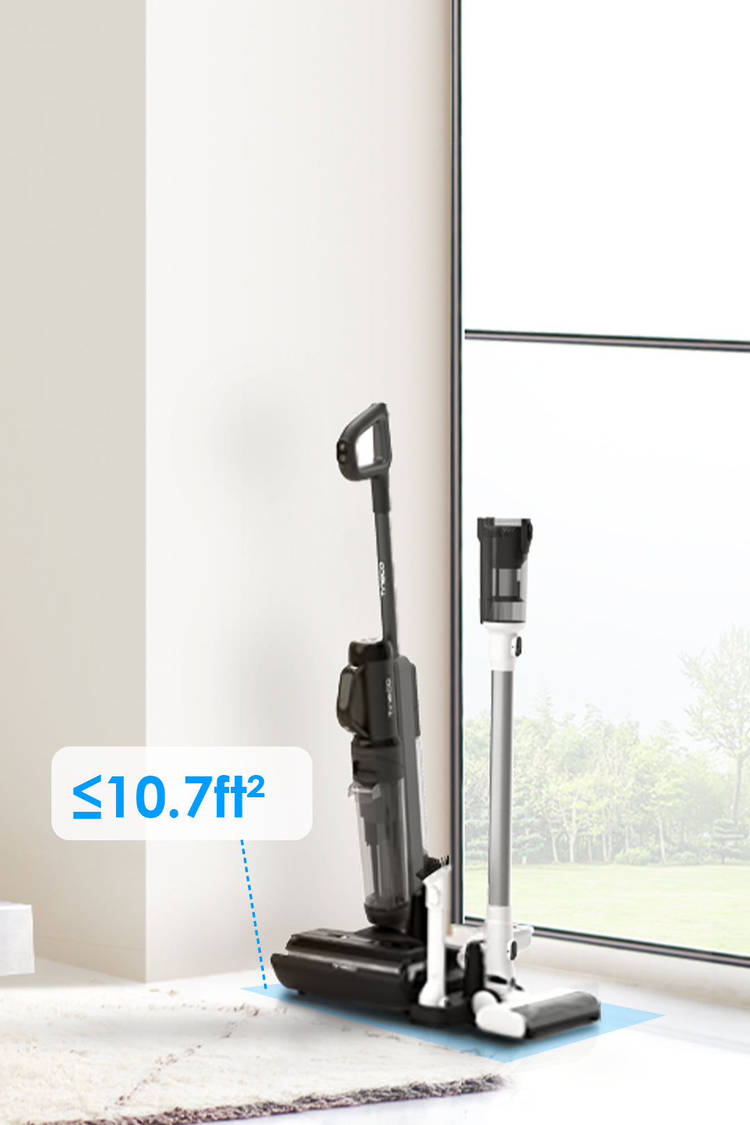 Tineco Floor ONE SWITCH S6 Wet Dry Vacuum Cleaner, best cordless vacuum, best vacuum cleaner, best vacuum for pet hair, handheld vacuum
best cordless vacuum for pet hair, Space-Saving Design for Easy Storage