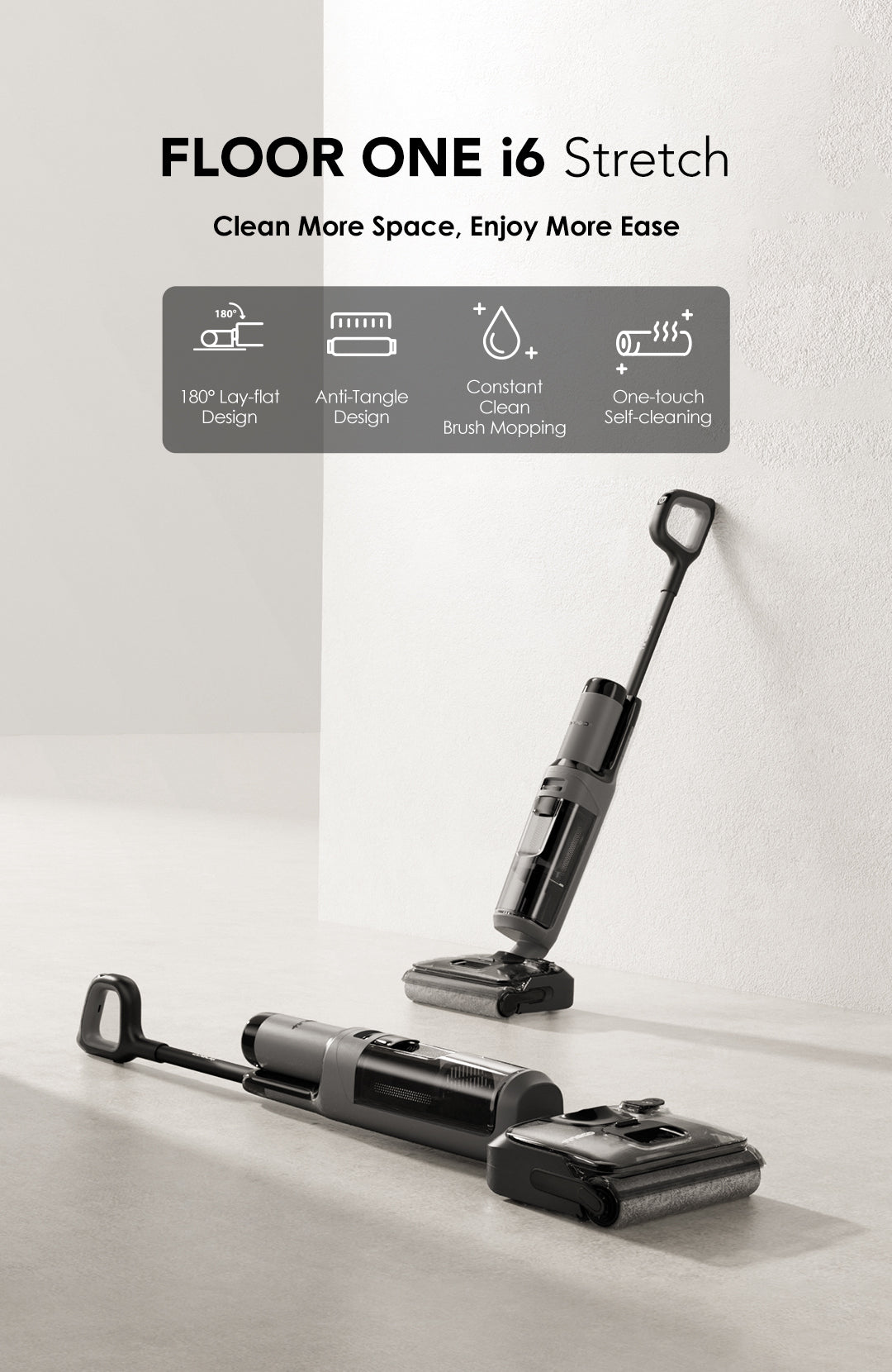 Tineco FLOOR ONE i6 Stretch Cordless Wet Dry Vacuum Cleaner