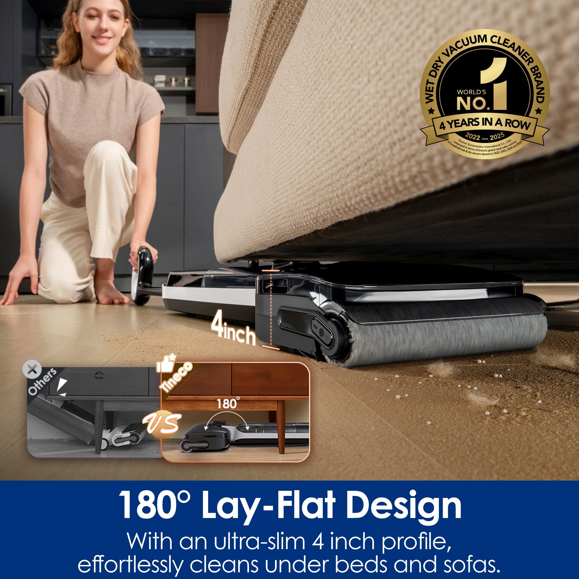 Tineco FLOOR ONE S6 Master Wet Dry Vacuum Cleaner - Thumbnail 4