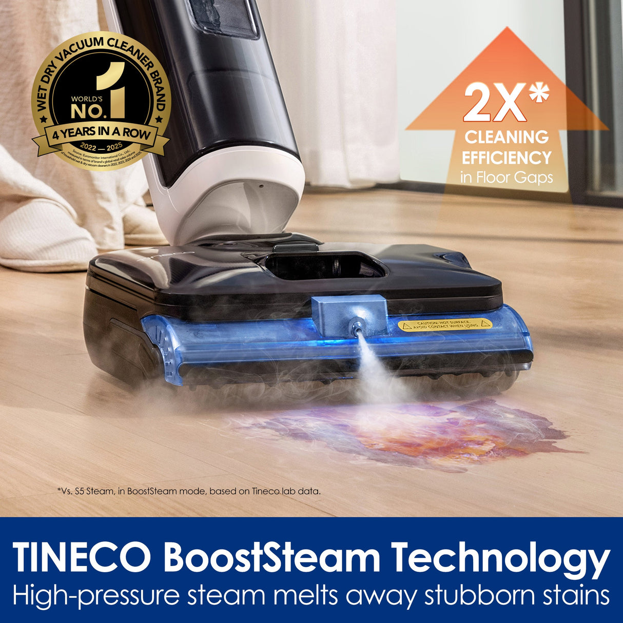 Tineco FLOOR ONE S6 Stretch Steam Wet Dry Vacuum
