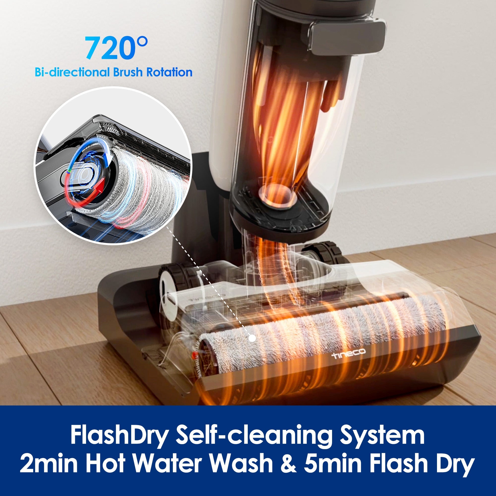 Tineco FLOOR ONE S7 FlashDry Smart Wet Dry Vacuum Cleaner