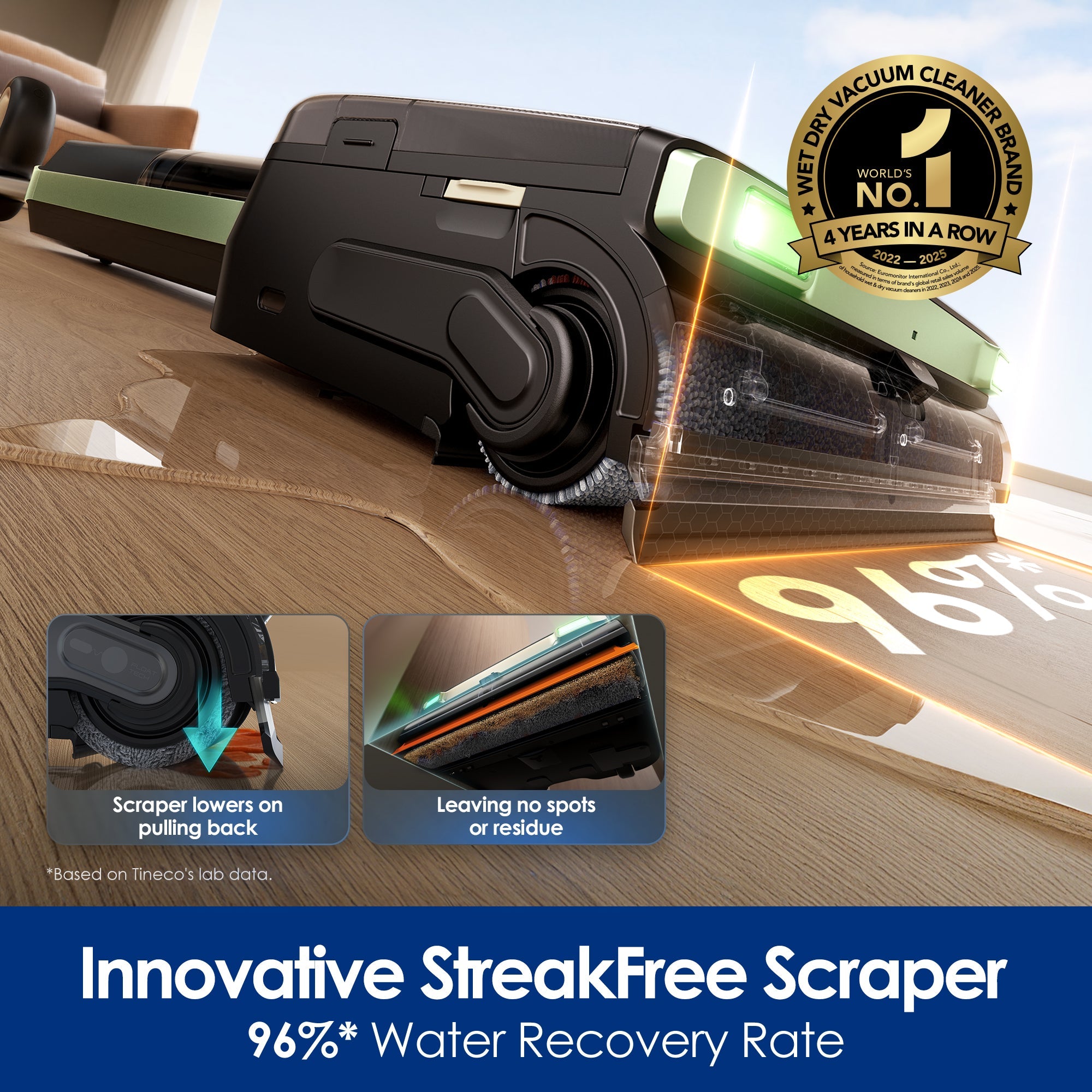 Tineco FLOOR ONE S7 Master Cordless Wet Dry Vacuum Cleaner