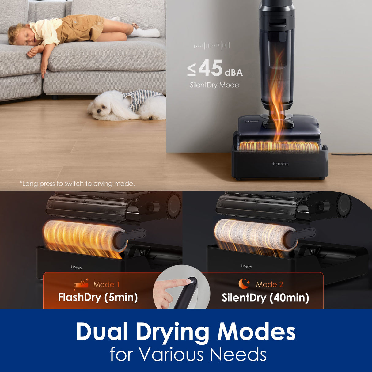 Tineco FLOOR ONE S7 Stretch Steam intelligent wet and dry vacuum cleaner