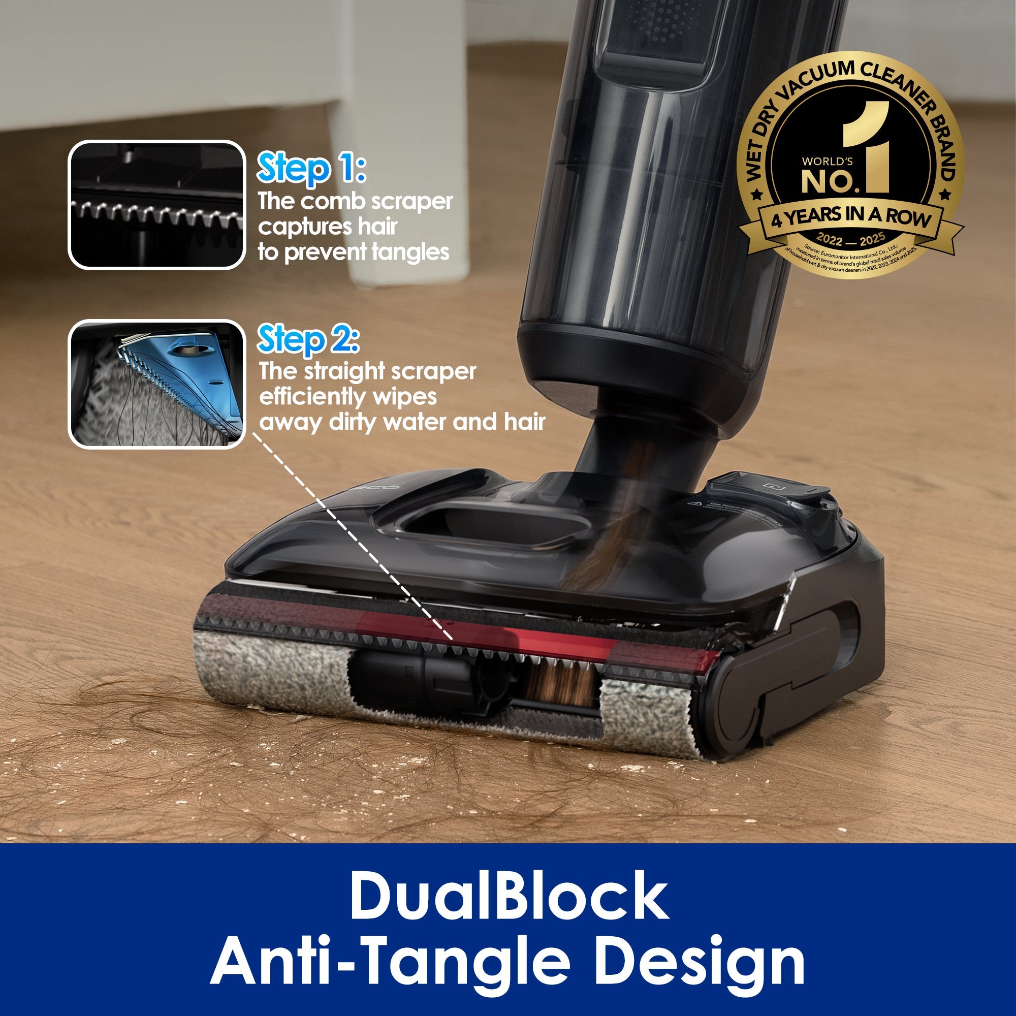 Tineco FLOOR ONE S7 Stretch Ultra Cordless Wet Dry Vacuum Cleaner