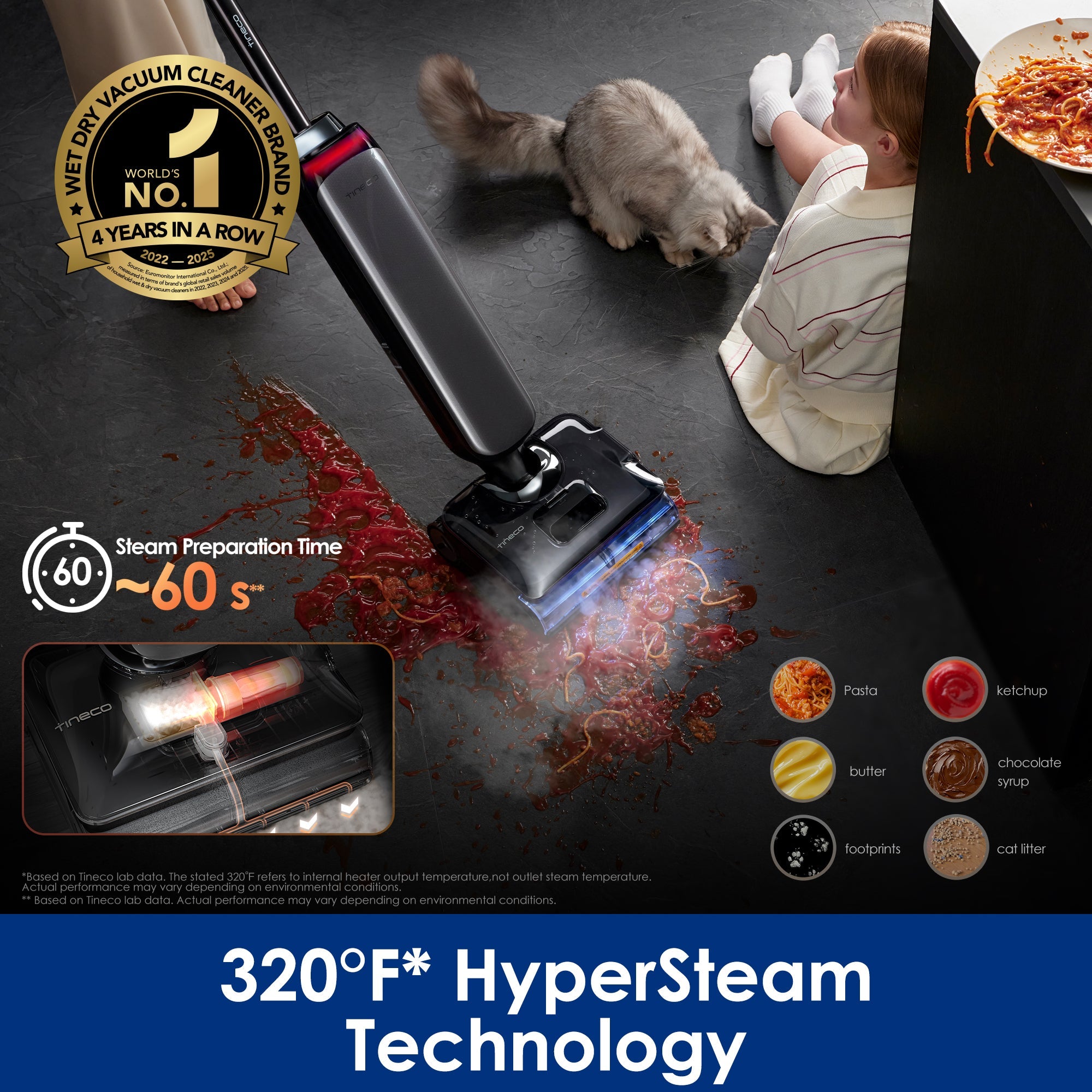 Tineco FLOOR ONE S9 Artist Steam Wet Dry Vacuum Cleaner