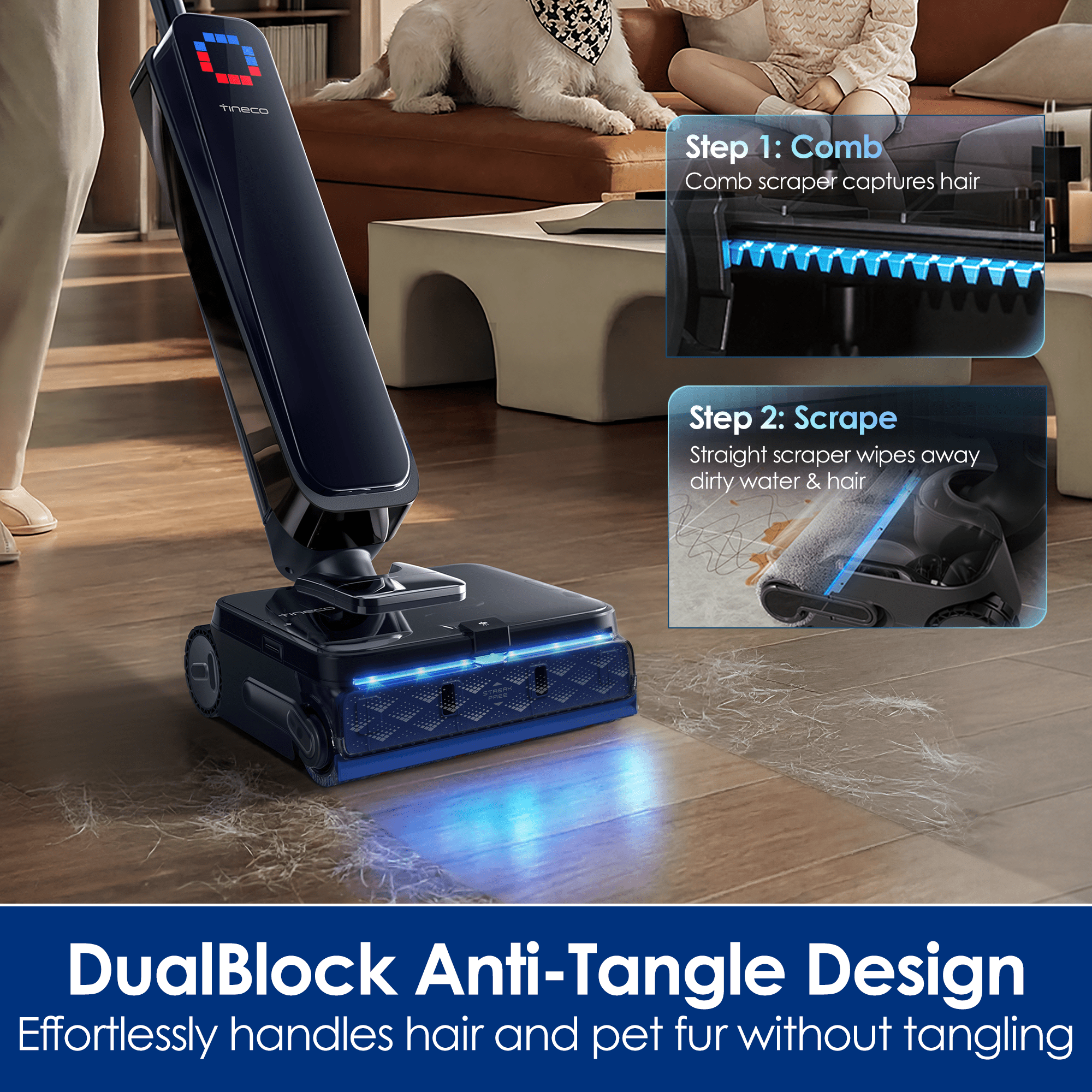 Tineco FLOOR ONE STATION S9 Scientist Pro Wet Dry Vacuum Cleaner