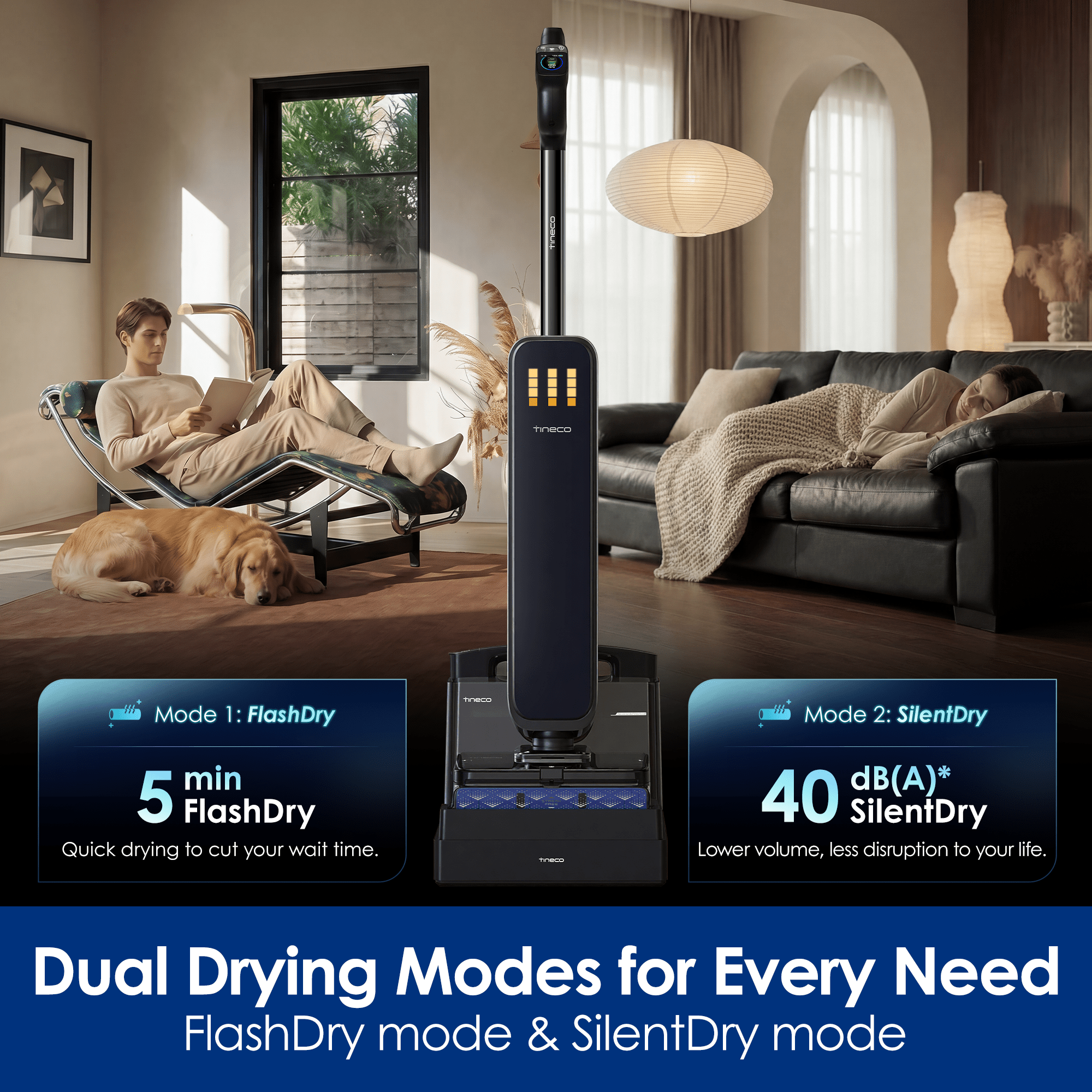 Tineco FLOOR ONE STATION S9 Scientist Pro Wet Dry Vacuum Cleaner