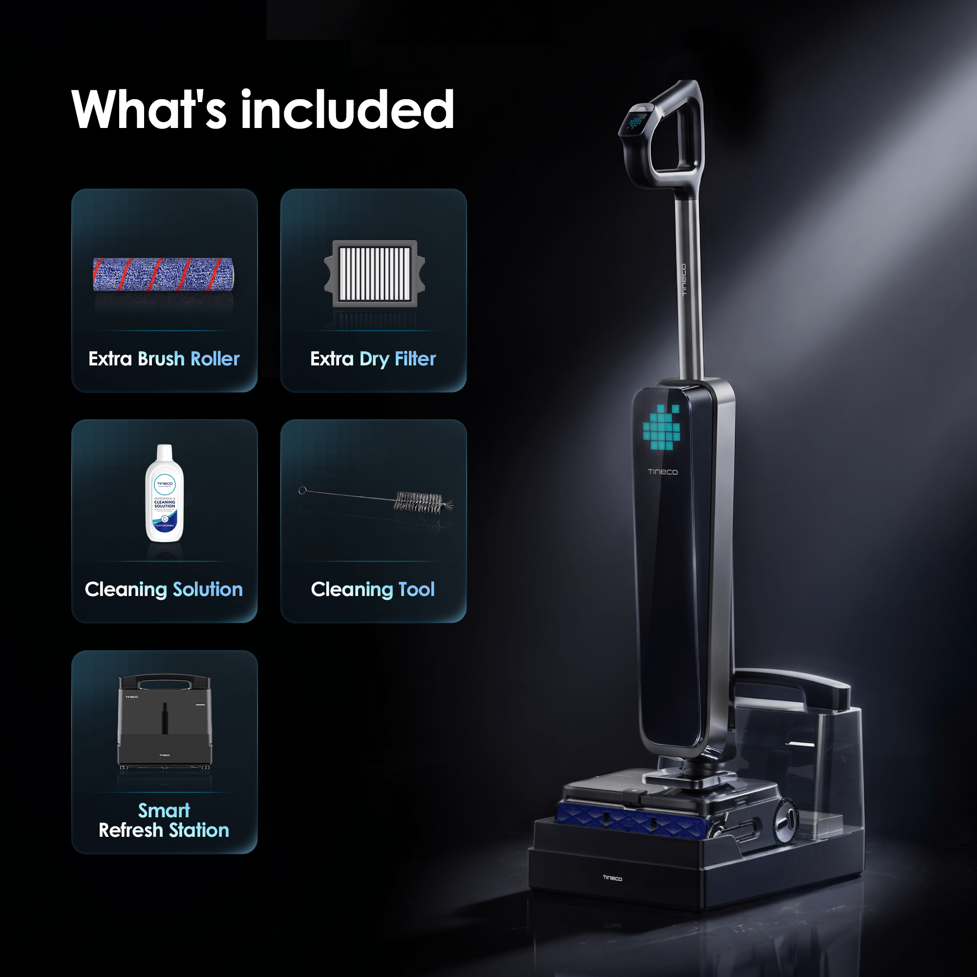Tineco FLOOR ONE STATION S9 Scientist Pro Wet Dry Vacuum Cleaner