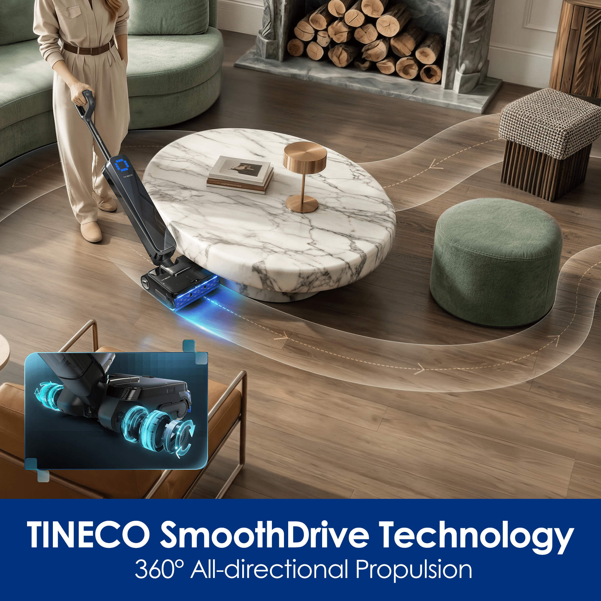 Tineco FLOOR ONE STATION S9 Scientist Pro Wet Dry Vacuum Cleaner