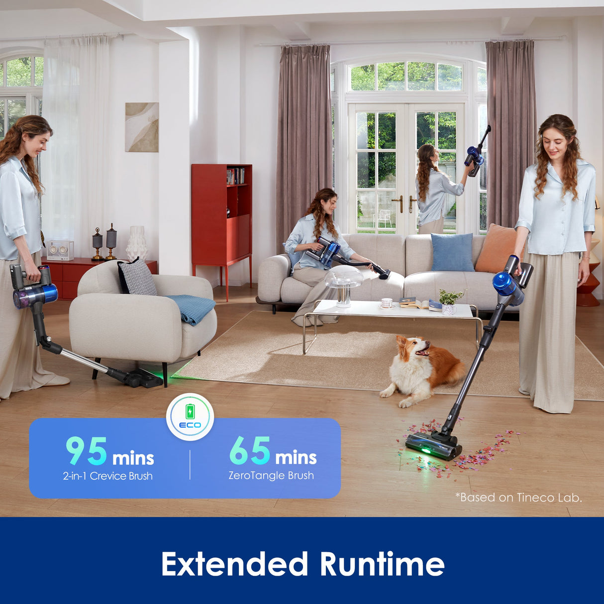 Tineco PURE ONE S70 Cordless Smart Vacuum Blue Gray