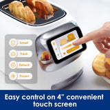 Tineco TOASTY ONE Smart Toaster with Touchscreen, Auto Lift and Lowers,2 - Slice Toast Individually, High - End Stainless Steel Design with Limitless Toasting Adjustment, Fresh, Reheat and Frozen