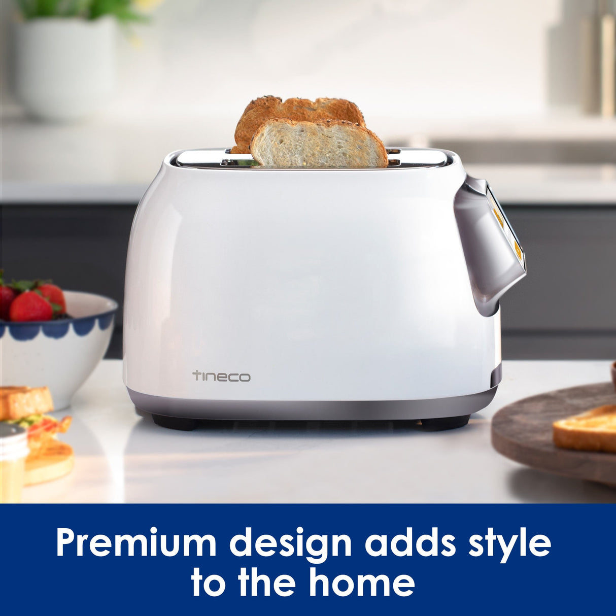 Tineco TOASTY ONE Smart Toaster with Touchscreen, Auto Lift and Lowers,2 - Slice Toast Individually, High - End Stainless Steel Design with Limitless Toasting Adjustment, Fresh, Reheat and Frozen