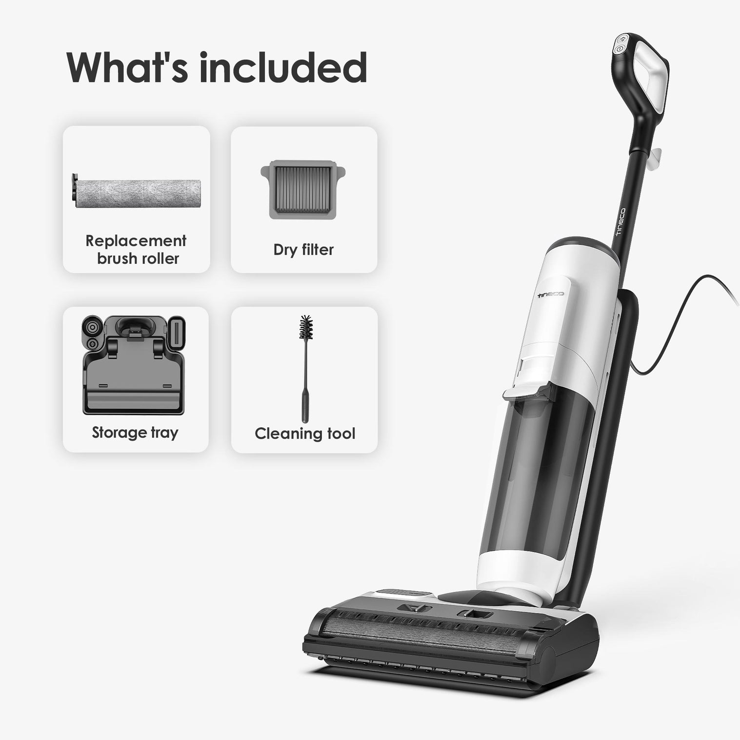 Tineco FLOOR ONE S5 Steam Smart Wet Dry Vacuum Cleaner with Steam