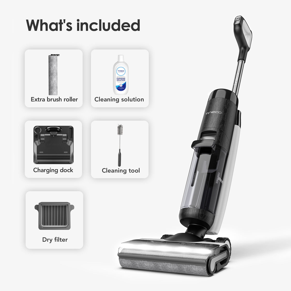 Tineco FLOOR ONE S7 PRO Smart Wet Dry Vacuum Cleaner Tineco US
